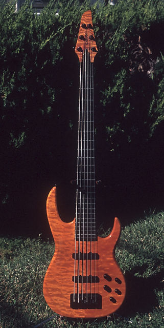 Quilted maple top LB76 with translucent yellow finish